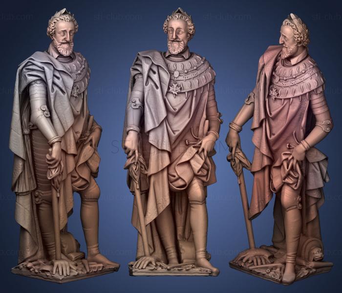 3D model Henri IV (STL)